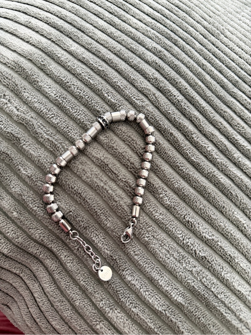 Sterling Silver-Tone Beaded Bracelet - Classic Women’s Jewelry